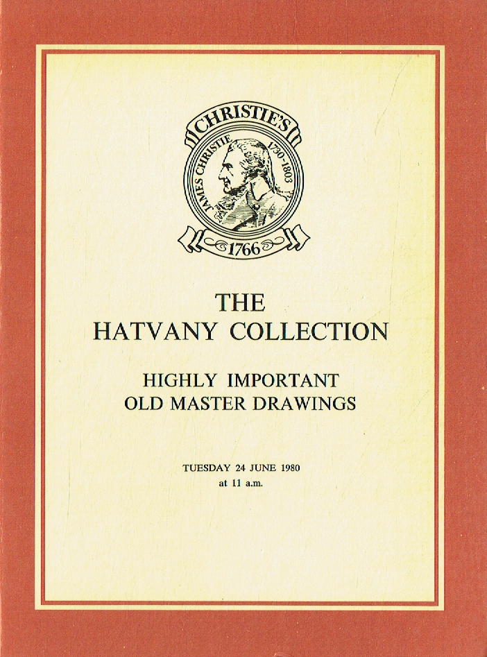 Christies June 1980 Hatvany Collection of Highly Important Old Master Drawings