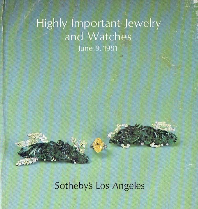 Sothebys June 1981 Highly Important Jewelry & Watches