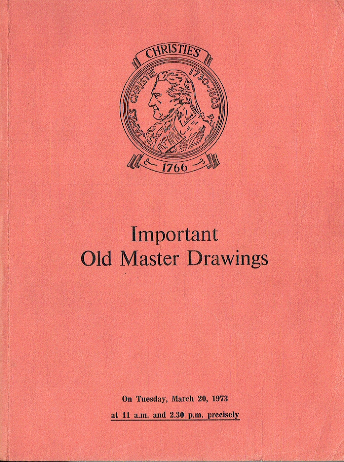 Christies March 1973 Important Old Master Drawings