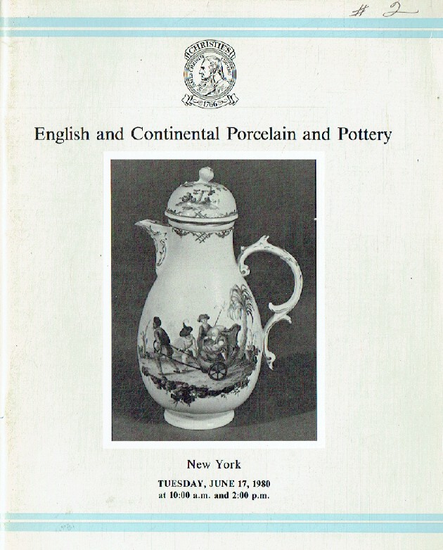 Christies June 1980 English & Continental Porcelain and Pottery