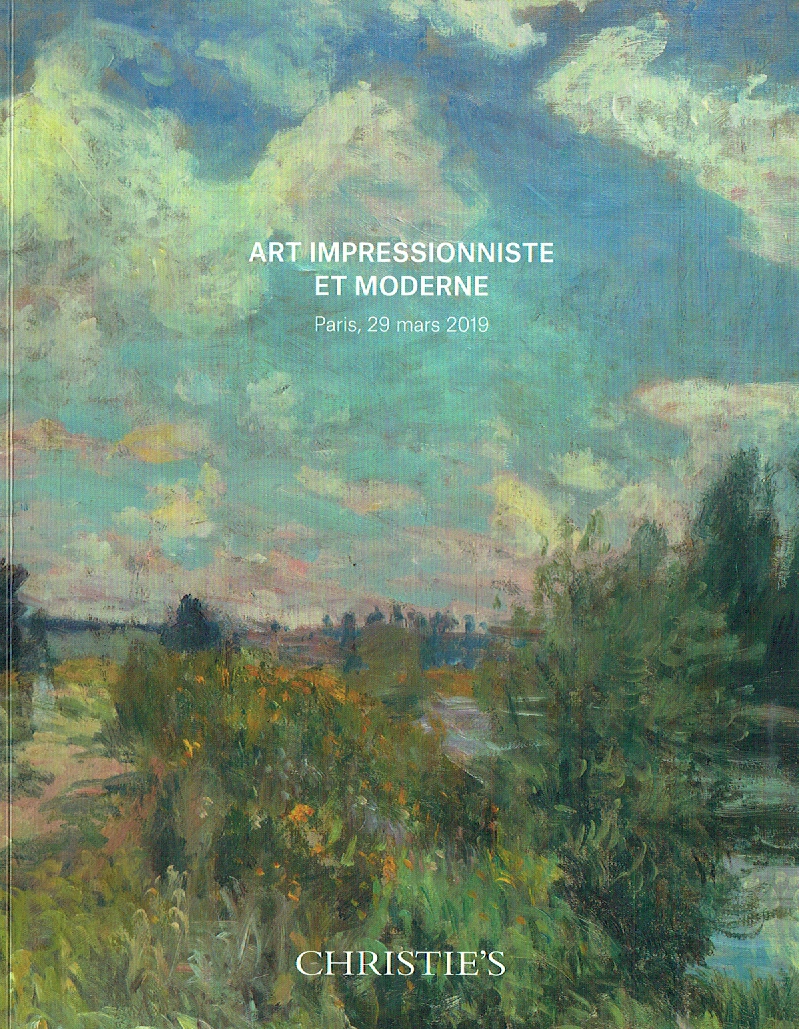 Christies March 2019 Impressionist & Modern Art