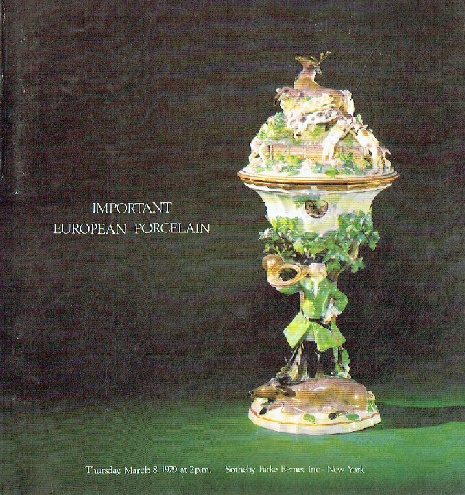 Sothebys March 1979 Important European Porcelain
