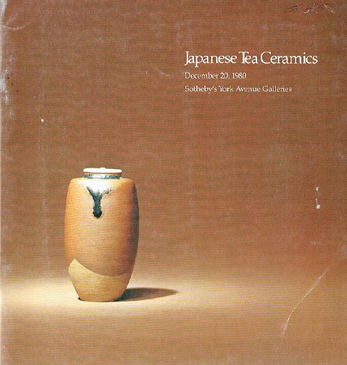 Sothebys December 1980 Japanese Tea Ceramics