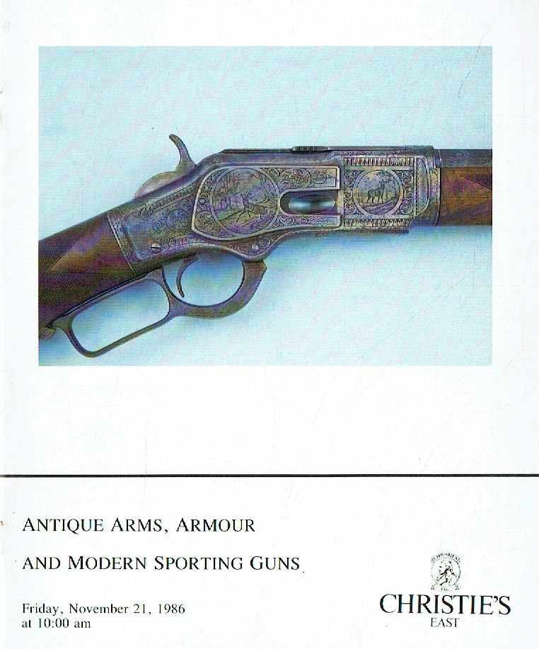Christies November 1986 Antique Arms, Armour & Modern Sporting Guns