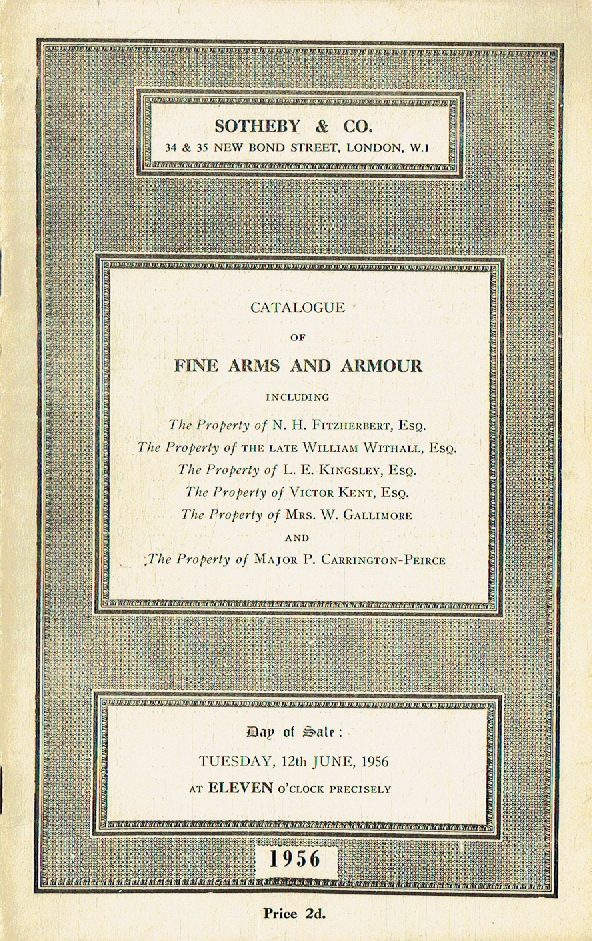 Sotheby & Co June 1956 Fine Arms & Armour (Digital only)