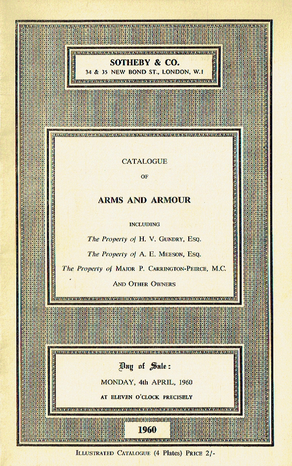 Sotheby & Co April 1960 Arms & Armour Sotheby & Co April 1960 Arms & Armour