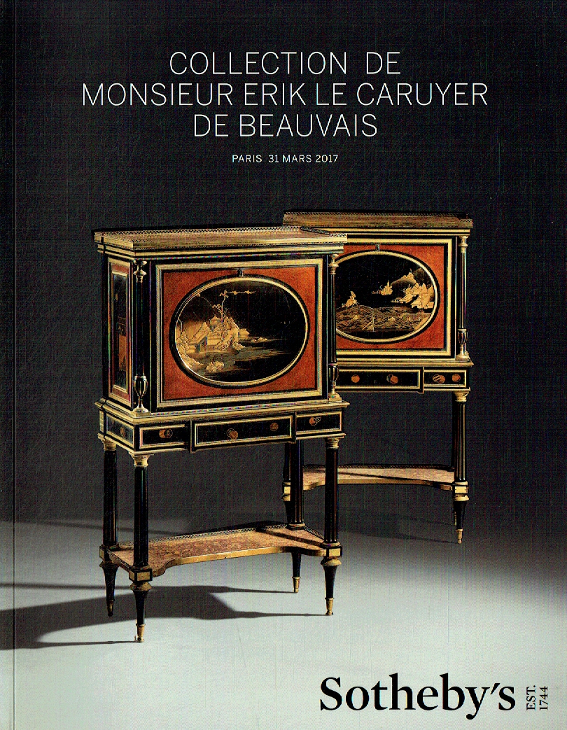 Sothebys March 2017 Collection De Monsieur Erik Le Caruyer De