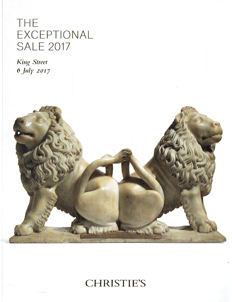 Christies July 2017 The Exceptional Sale 2017