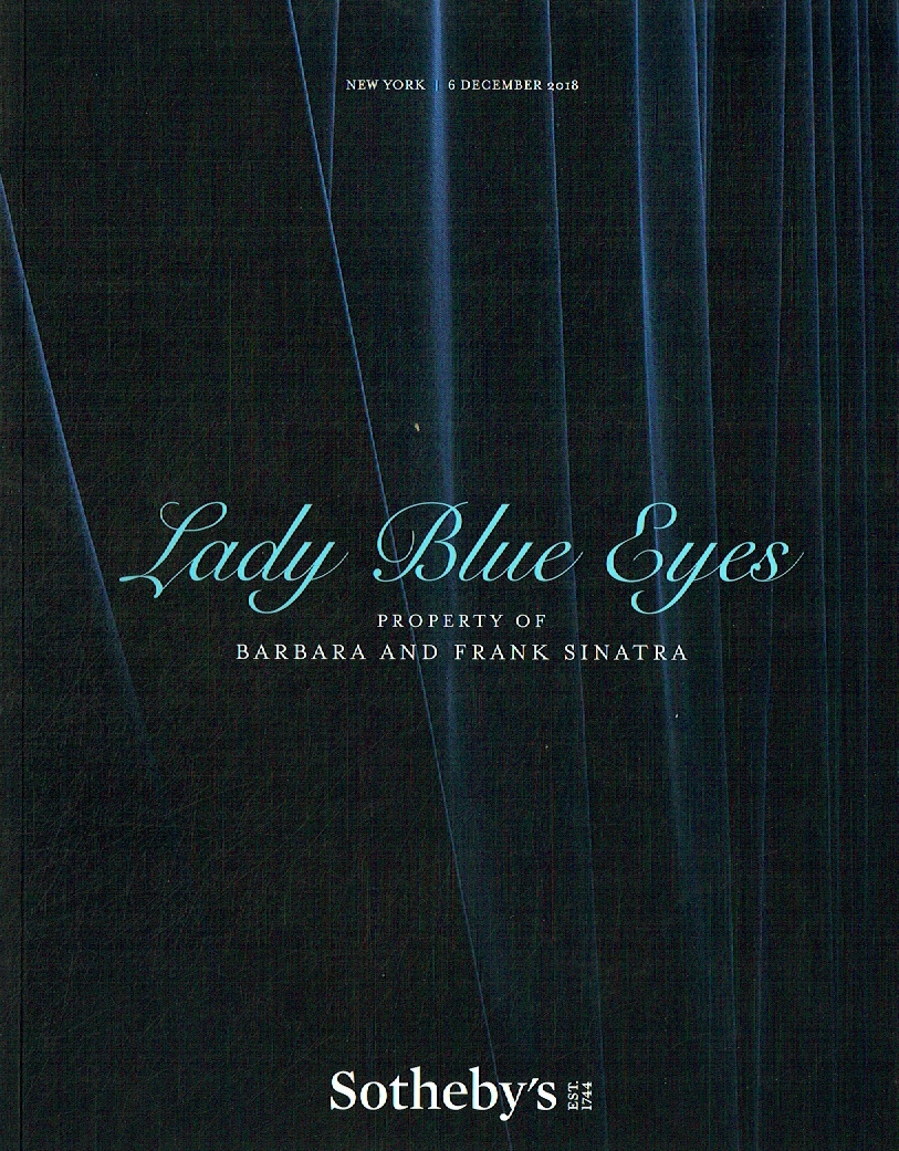 Sothebys December 2018 Lady Blue Eye: Barbara & Frank Sinatra