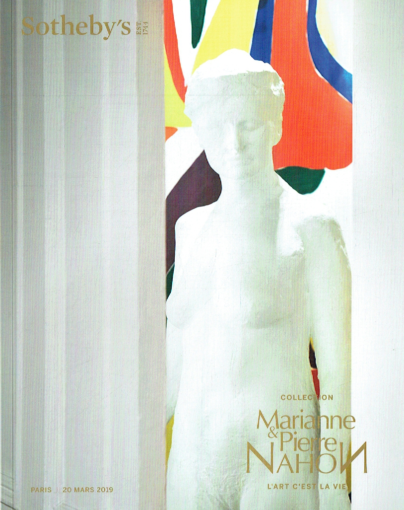 Sothebys March 2019 Collection Marianne & Pierre Nahon (Digital only)