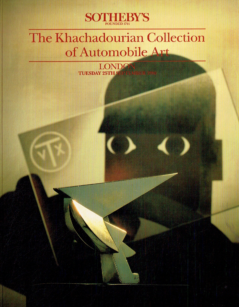 Sothebys September 1990 Automobile Art Collection of Khachadourian