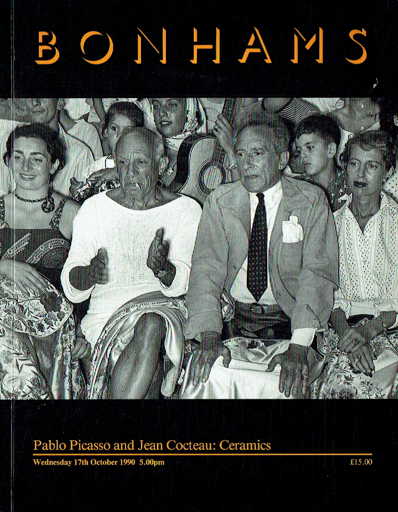 Bonhams October 1990 Pablo Picasso & Jean Cocteau: Ceramics