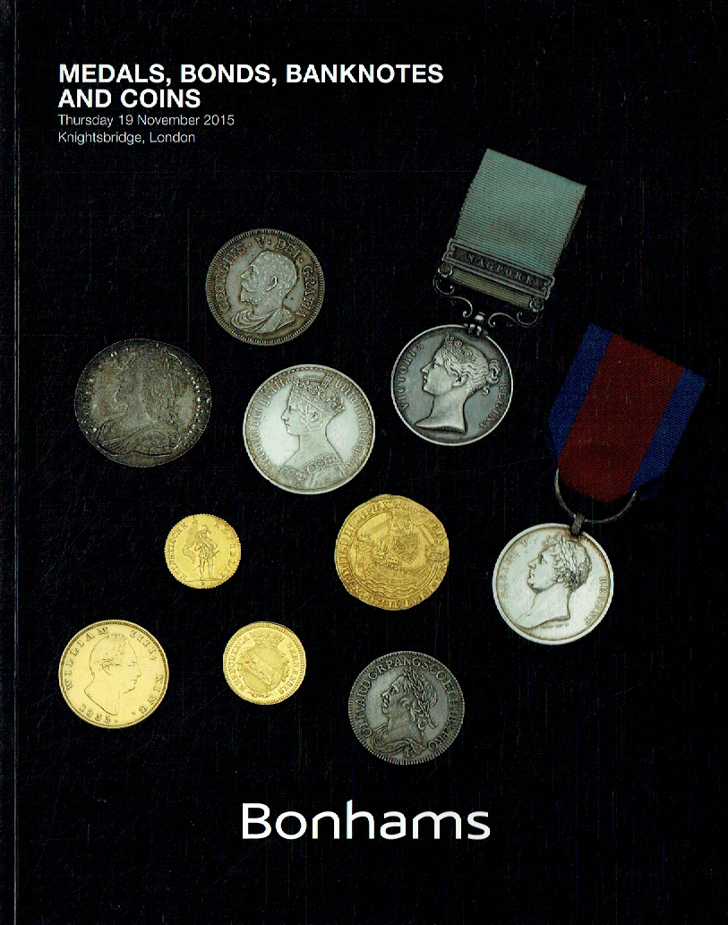 Bonhams November 2015 Medals, Bonds, Banknotes & Coins