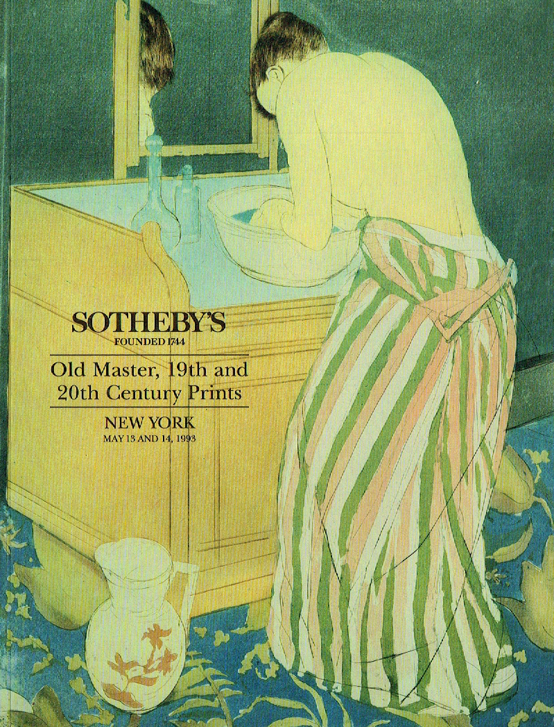 Sothebys May 1993 Old Master, 19th & 20th Century Prints (Digital only)
