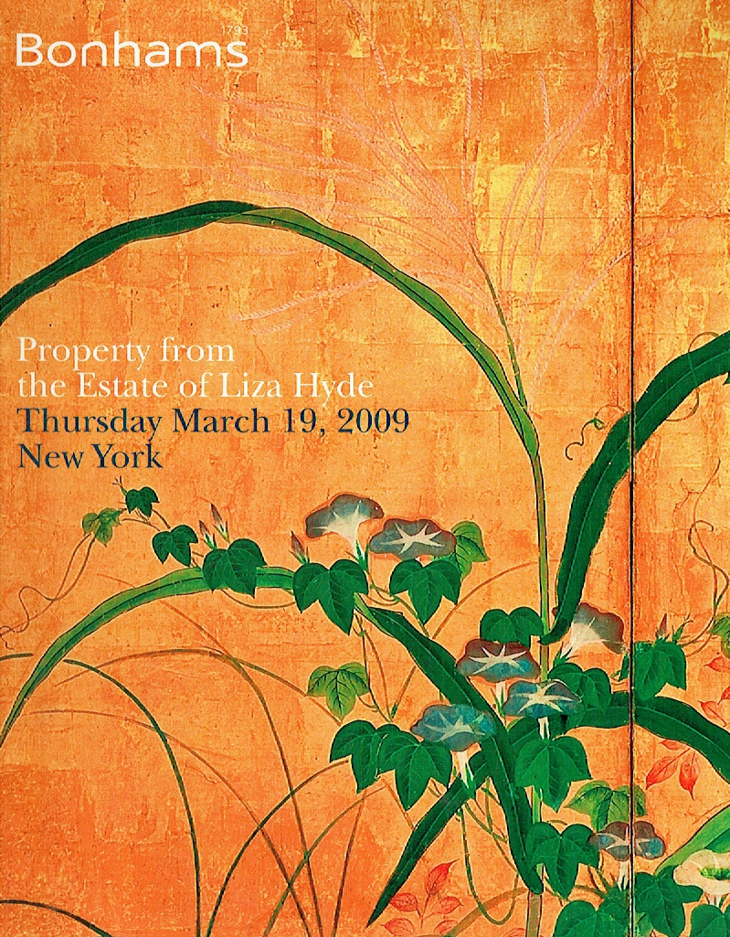 Bonhams March 2009 Property from the Estate of Liza Hyde