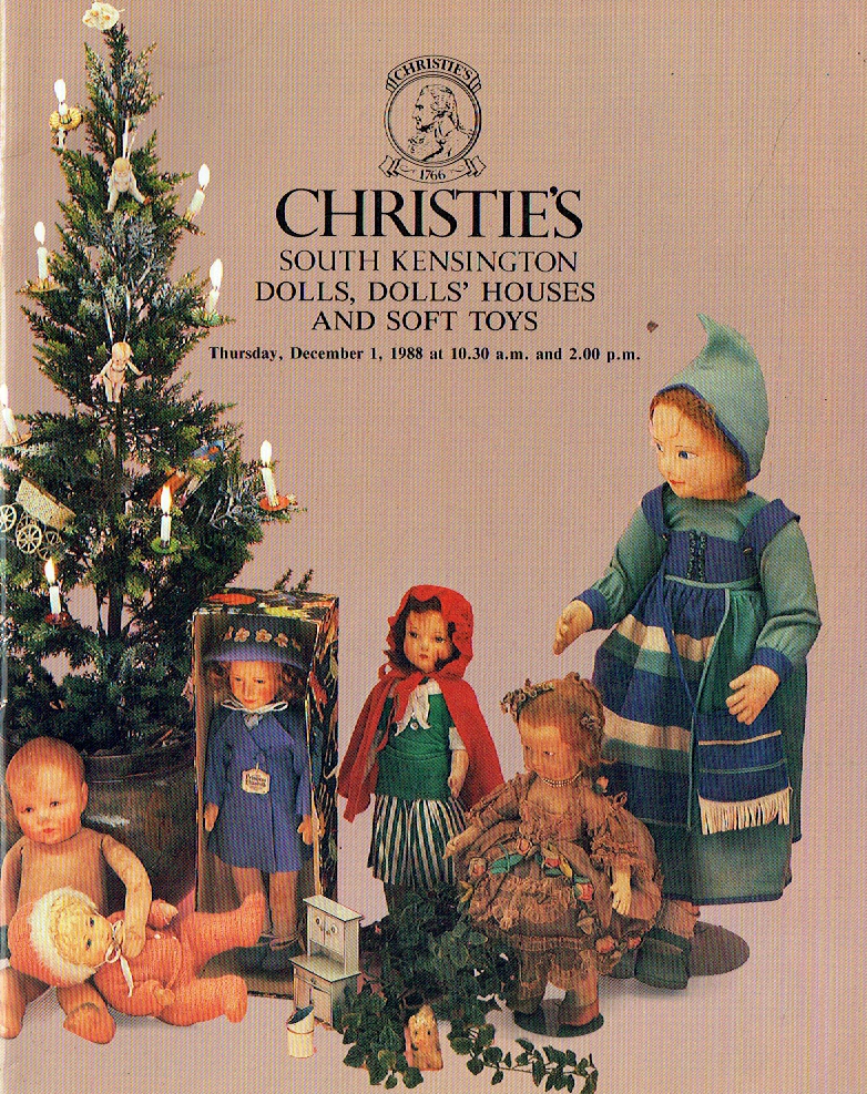 Christies December 1988 Dolls, Dolls' Houses and Soft Toys