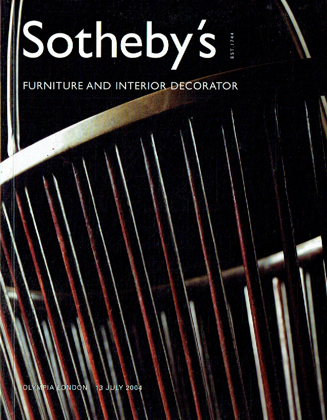 Sothebys July 2004 Furniture & Interior Decorator