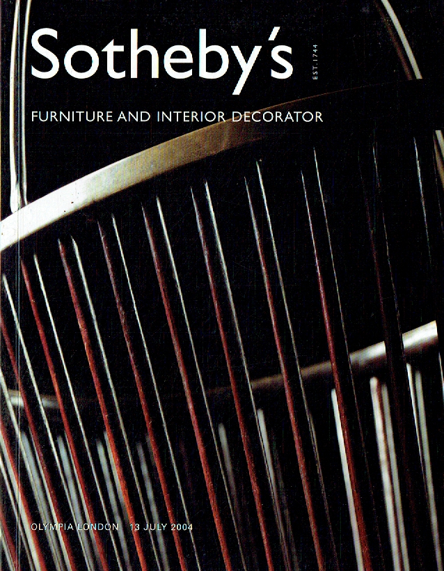 Sothebys July 2004 Furniture & Interior Decorator - Click Image to Close