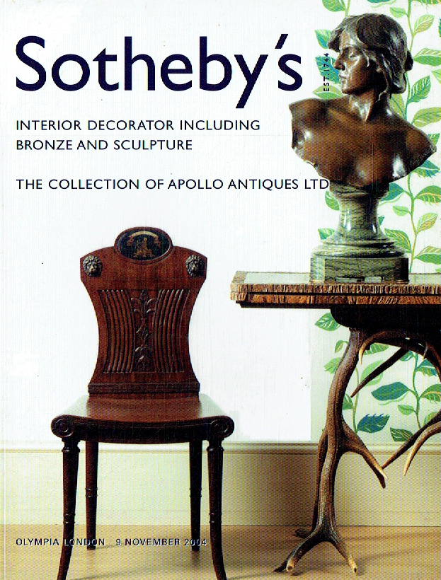 Sothebys November 2004 Interior & Decorator inc. Bronze and Sculpture