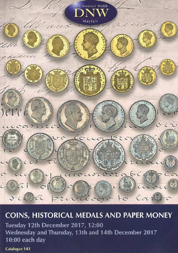 DNW December 2017 Coins, Historical Medals & Paper Money