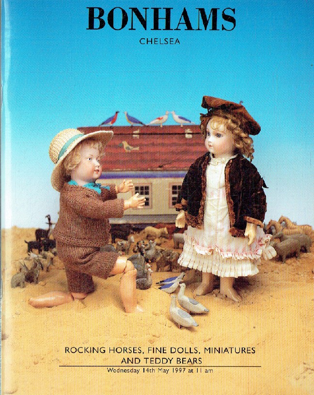 Bonhams May 1997 Rocking Horses, Fine Dolls, Miniatures & Teddy Bears - Click Image to Close