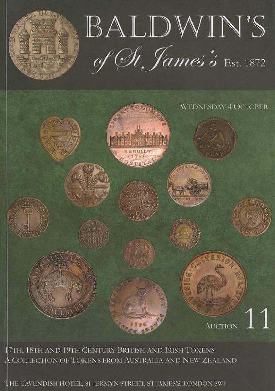 Baldwins October 2017 17th, 18th & 19th Century British & Irish Tokens