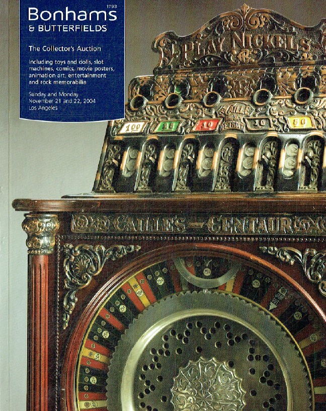 Bonhams & Butterfields November 2004 The Collector's Auction Inc. Toys & Dolls,