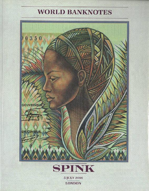 Spink July 2016 World Banknotes