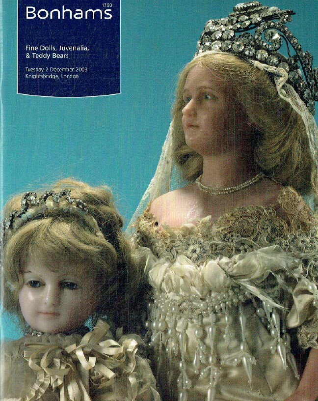 Bonhams December 2003 Fine Dolls, Juvenalia & Teddy Bears - Click Image to Close