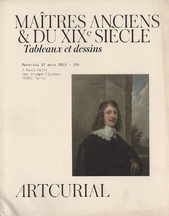 Artcurial March 2019 Old Masters & 19th C. Paintings, Drawings, Sculptures