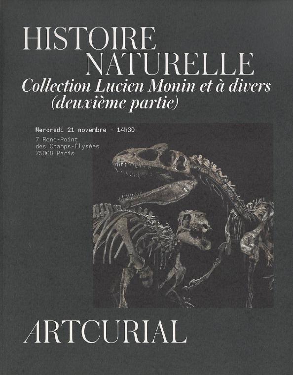 Artcurial November 2018 Natural History Coll.- Lucien Monin & Miscellaneous (P-2