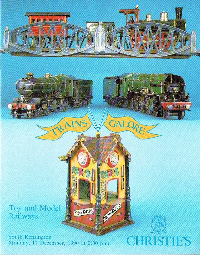 Christies December 1990 Toy & Model Railways - Click Image to Close