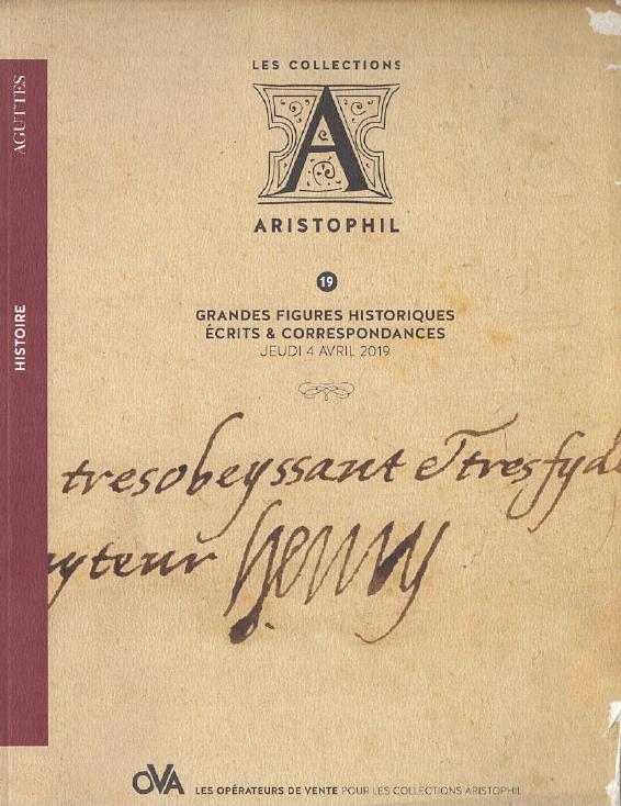 Aguttes April 2019 History Great Historical Figures Writings & Correspondences