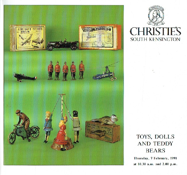 Christies February 1991 Toys, Dolls & Teddy Bears