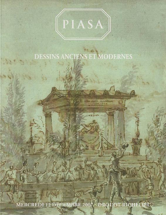 Piasa December 2007 Old Master Drawings & Modern Paintings - Important Old Maste
