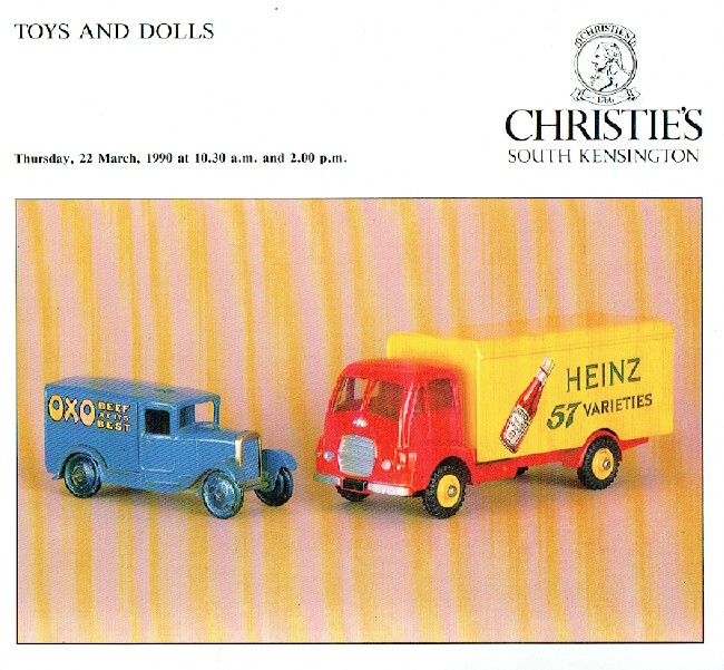 Christies March 1990 Toys & Dolls