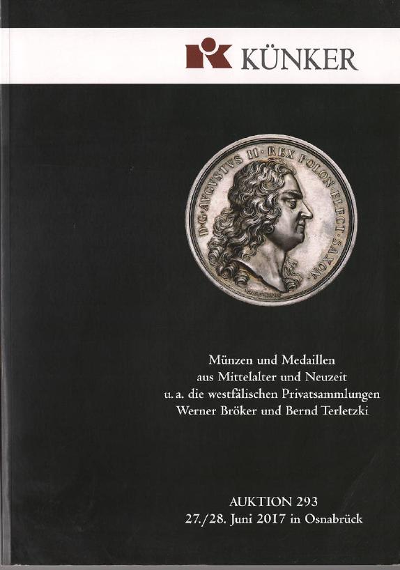 Kunker June 2017 Coins & Medals coll.- of Werner Broker and Bernd Terletzki