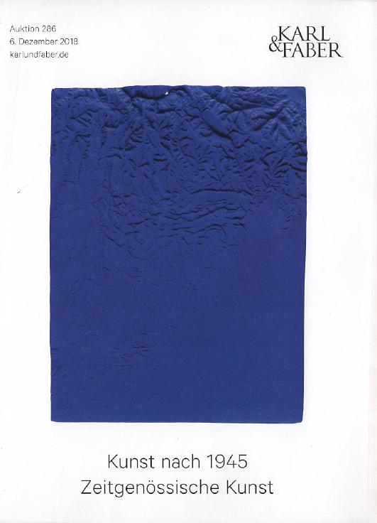 Karl & Faber December 2018 Post War/Contemporary Art