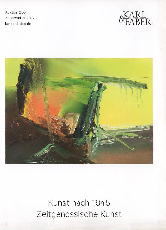 Karl & Faber December 2017 Post War/Contemporary Art