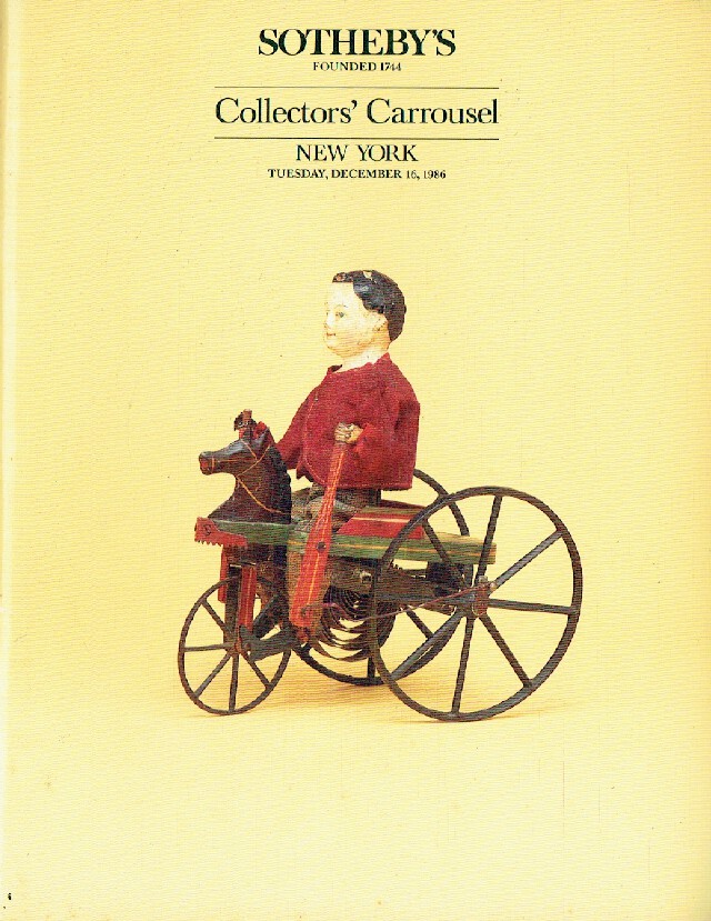 Sothebys December 1986 Collectors' Carrousel