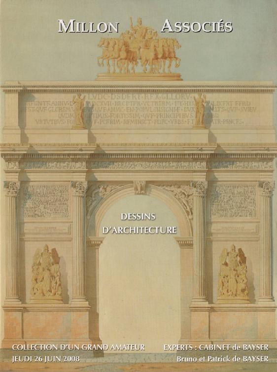 Millon & Associes June 2008 Collection of a Great Amateur Architectural Drawings