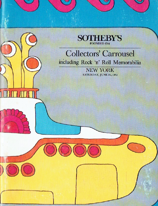 Sothebys June 1985 Collectors' Carrousel Inc. Rock 'n' Roll Memorabilia