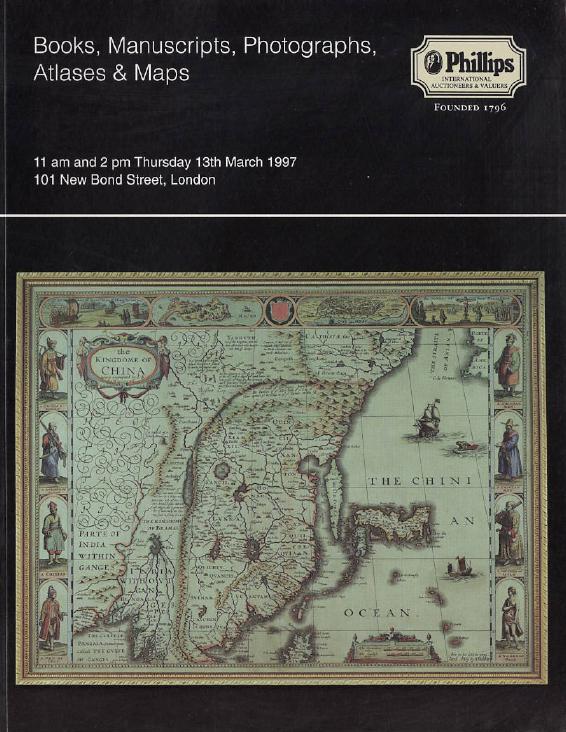 Phillips March 1997 Books, Manuscripts, Photographs, Atlases & Maps