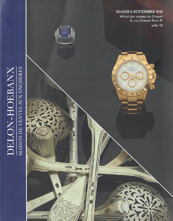 Delon-Hoebanx November 2018 Jewelry, Watches, Silver