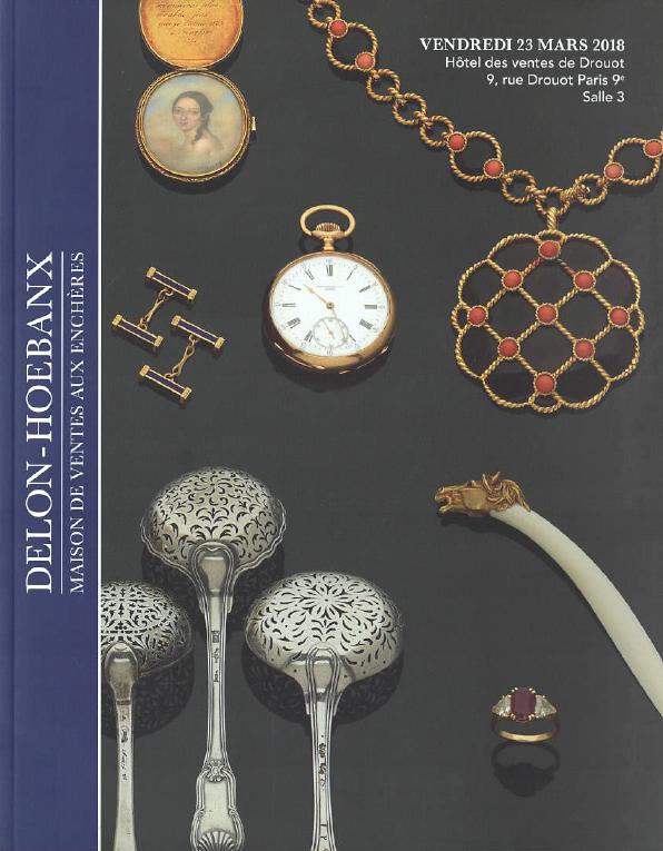 Delon-Hoebanx March 2018 Jewelry, Watches, Fans, Objects of Vertu