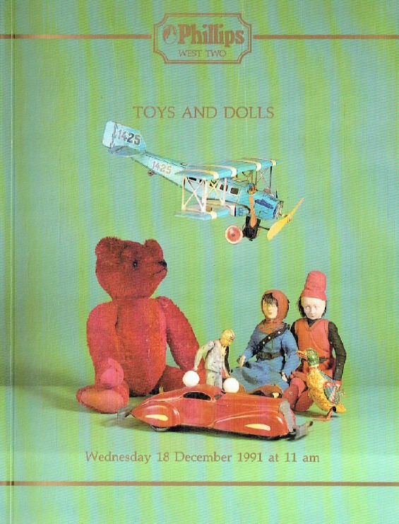 Phillips December 1991 Toys & Dolls