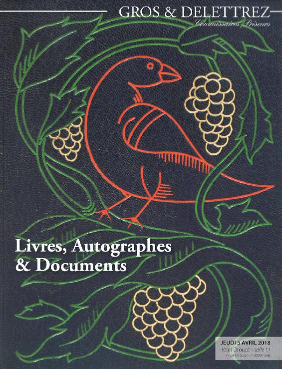 Gros & Delettrez April 2018 Books, Autographs & Documents