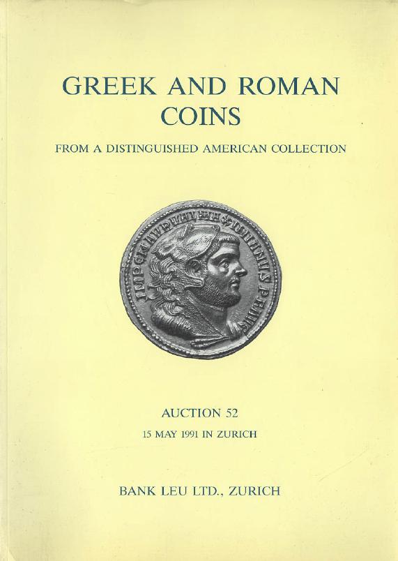 Bank Leu May 1991 Greek & Roman Coins