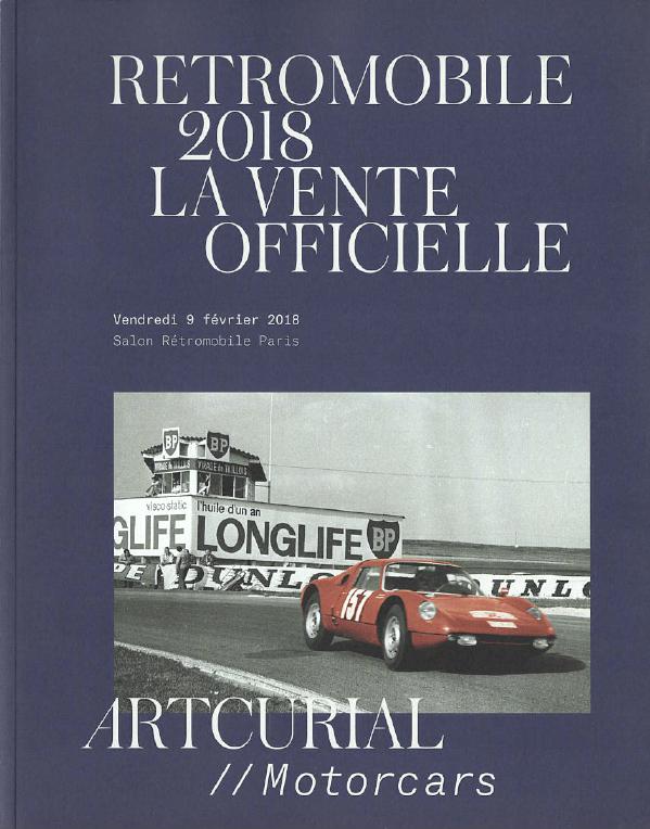 Artcurial February 2018 Retromobile 2018 Official Sale