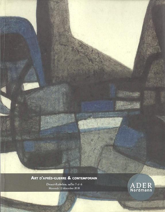 Ader Nordmann December 2018 Post-War & Contemporary Art (Digital only)